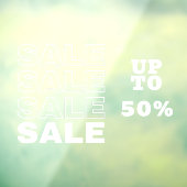 Winkelverkoop Venster vastklampen Raamsticker (Vel 3)