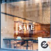 Winkelwinkelwinkel voor detailhandel, wit raamsticker (Cafe Raam)