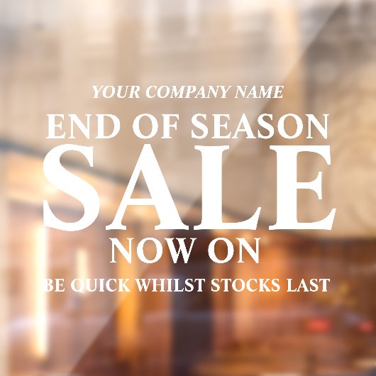 Winkelwinkelwinkel voor detailhandel, wit raamsticker (Vel 2)