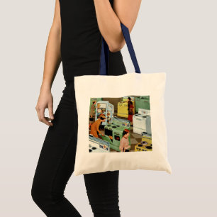 Winkelzaak voor vintage huishoudelijke apparaten D Tote Bag