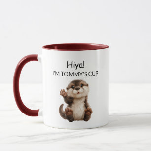 Winkende baby otter mok