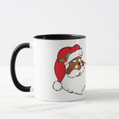 Winking Black Santa Keeping-kerstgeheimen Mok (Links)