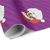  Winking Black Santa Pop Art Cadeaupapier (Rol Hoek)
