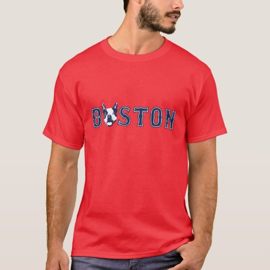 Winking Boston Terrier - Boston T-shirt (Voorkant)
