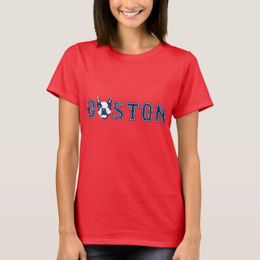 Winking Boston Terrier - Boston T-shirt (Voorkant)