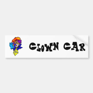 Winking Clown met marmer Bumpersticker