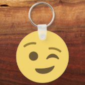 Winking Emoji Sleutelhanger (Voorkant)