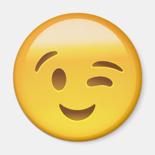 Winking Face Emoij Magneet