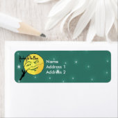  Winking Moon Man Ladder Reach for Moon Etiket (Insitu)