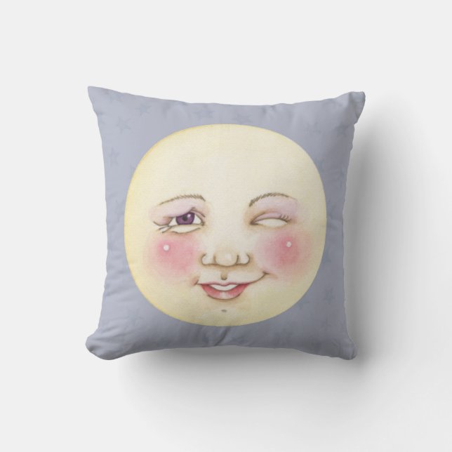 Winking Moon - Pillow Kussen (Voorkant)