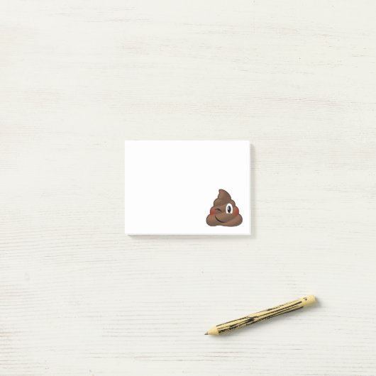 Winking Poop Emoji Post-it® Notes (Op bureau)