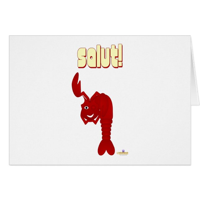 Winking Red Lobster Salut (Voorkant Horizontaal)