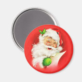 Winking Santa Claus Magneet (Voorkant / Achterkant)