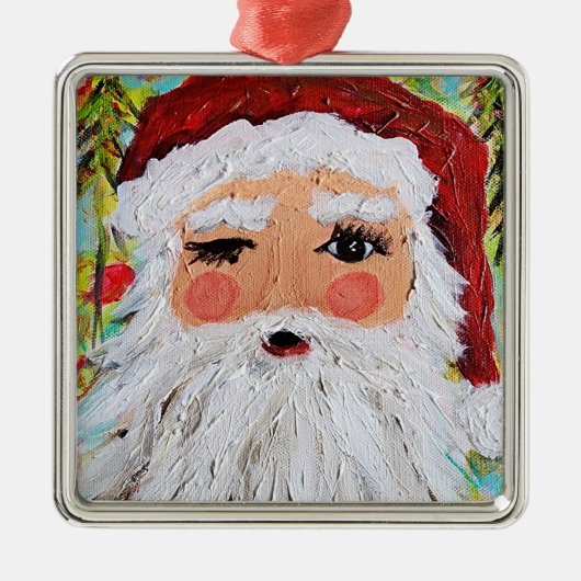 Winking Santa Ornament (Voorkant)
