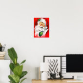 Winking Santa Poster (Thuiskantoor)