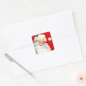 Winking Santa Vierkante Sticker (Envelop)
