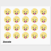 Winking Tong Gekke Emoji Stickers (Vel)