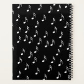 Winking White Cat Walking on Piano Keys Music Note (Dos)