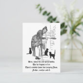 Winking Witch Nursery Rhyme Briefkaart (Staand voorkant)