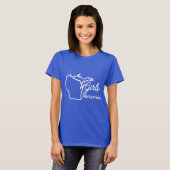 WINM GM Blue T-shirt voor dames (Voorkant volledig)