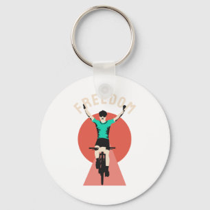 Winnaar Biker Retro Stijl Vrijheid Sleutelhanger