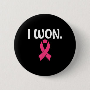Winnaar Borstkanker Bewustzijnsondersteuning Ronde Button 5,7 Cm