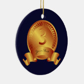 Winnaar Bronze Medal & Custom text Award Keramisch Ornament (Rechts)