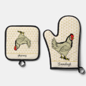 Winnaar Chicken Dinner Ovenwant & Pannenlap Set (Voorkant)