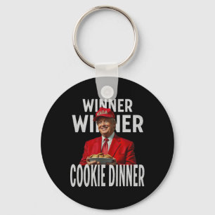 Winnaar Cookie Dinner Funny Trump 2024 47e Sleutelhanger