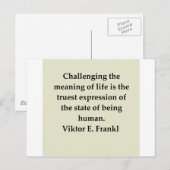 winnaar frankl quote briefkaart (Voorkant / Achterkant)