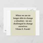winnaar frankl quote briefkaart (Voorkant / Achterkant)