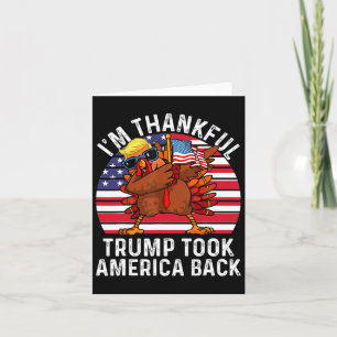 Winnaar Ik ben dankbaar dat Trump won nam Amerika Kaart