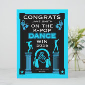 Winnaar K-Pop Danscompetitie Gefeliciteerd (Staand voorkant)