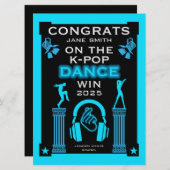 Winnaar K-Pop Danscompetitie Gefeliciteerd (Voorkant / Achterkant)