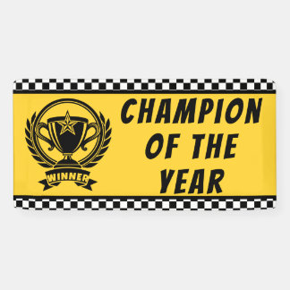 Winnaar Kampioen van het Jaar Banner | Aangepaste