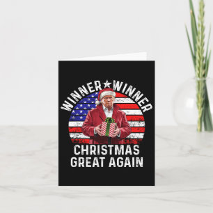 Winnaar Kerst Grote Opnieuw Trump Funny Hu Kaart