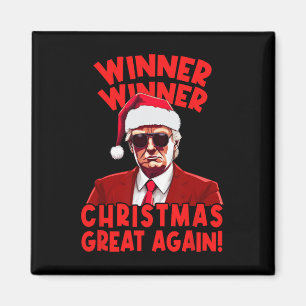 Winnaar Kerst Grote Weer Grappige Kerstman Tr Magneet