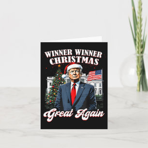 Winnaar Kerst Grote Weer Leuk Trump 2024 Kaart