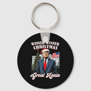 Winnaar Kerst Grote Weer Leuk Trump 2024 Sleutelhanger