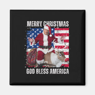 Winnaar Kerstdiner Santa Trump Ugly Sw Magneet