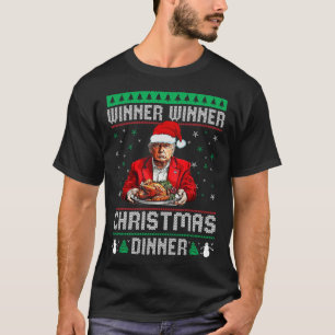 Winnaar Kerstdiner Santa Trump Ugly Sw T-shirt