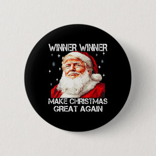 Winnaar Maakt Kerstmis Groot Again Kerstman Grappi Ronde Button 5,7 Cm