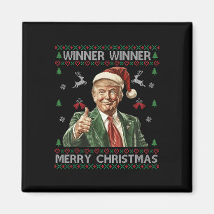 Winnaar Merry Christmas Trump Santa Ugly Swe Magneet