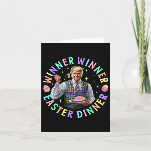 Winnaar Paasdiner Funny Trump Happy East Kaart