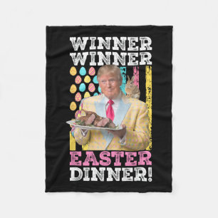 Winnaar Pasen Diner Grappig Trump Pasen US Fleece Deken