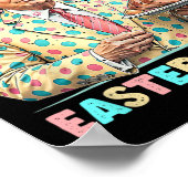 Winnaar Pasen Dinner Days Trumps Bunny Rabbit Resu Poster (Hoek)