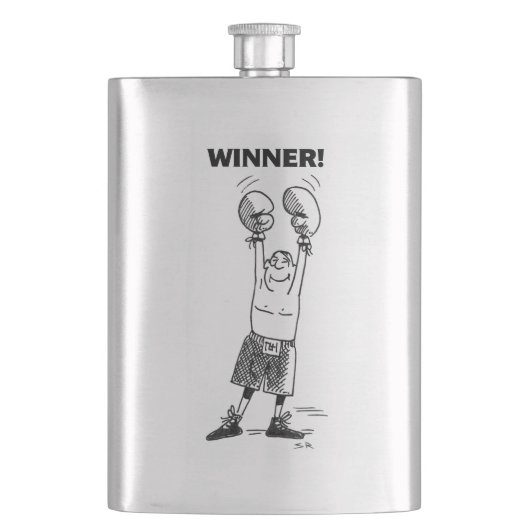Winnaar RVS kolf Flacon (Voorkant)