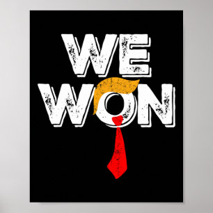 Winnaar Trump Vance We Won heeft Byck America over Poster