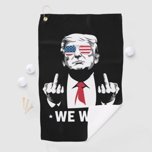 Winnaar Trump We hebben de 47e inauguratiedag gewo Golfhanddoek (Insitu)