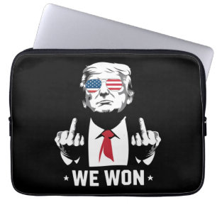 Winnaar Trump We Won Inauguratie Dag 47ste  Laptop Sleeve